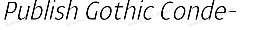Publish Gothic Conde字体转换